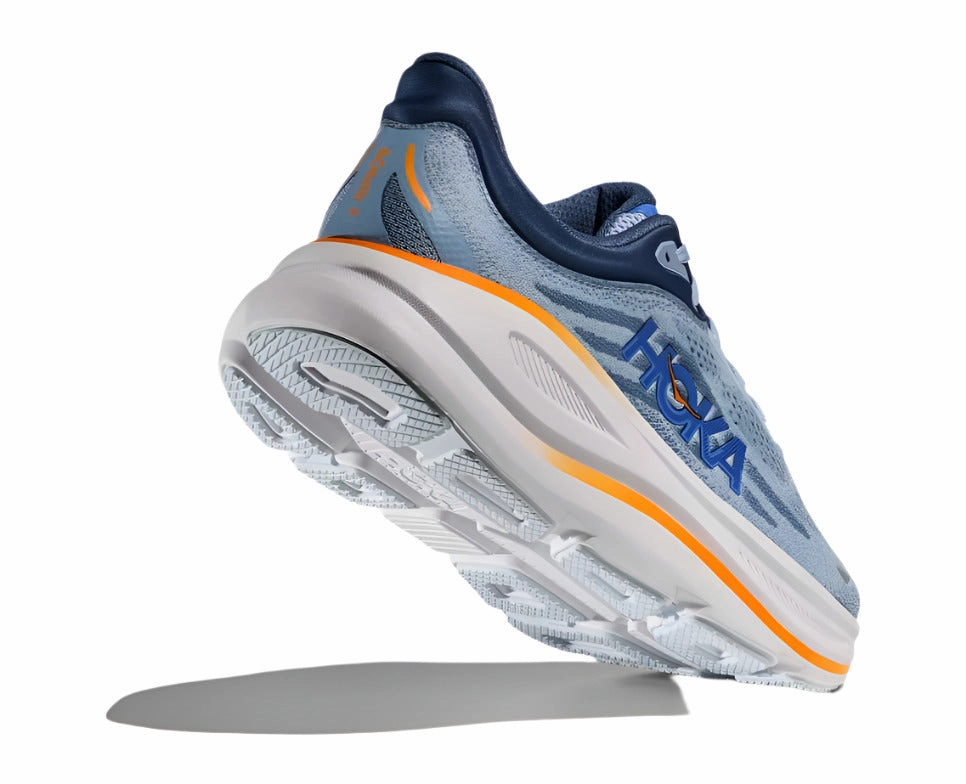 Shoes Revenue Hoka Men's Cushioned Game-Changer Road Bondi 9 Running Shoes - Drizzle/Downpour