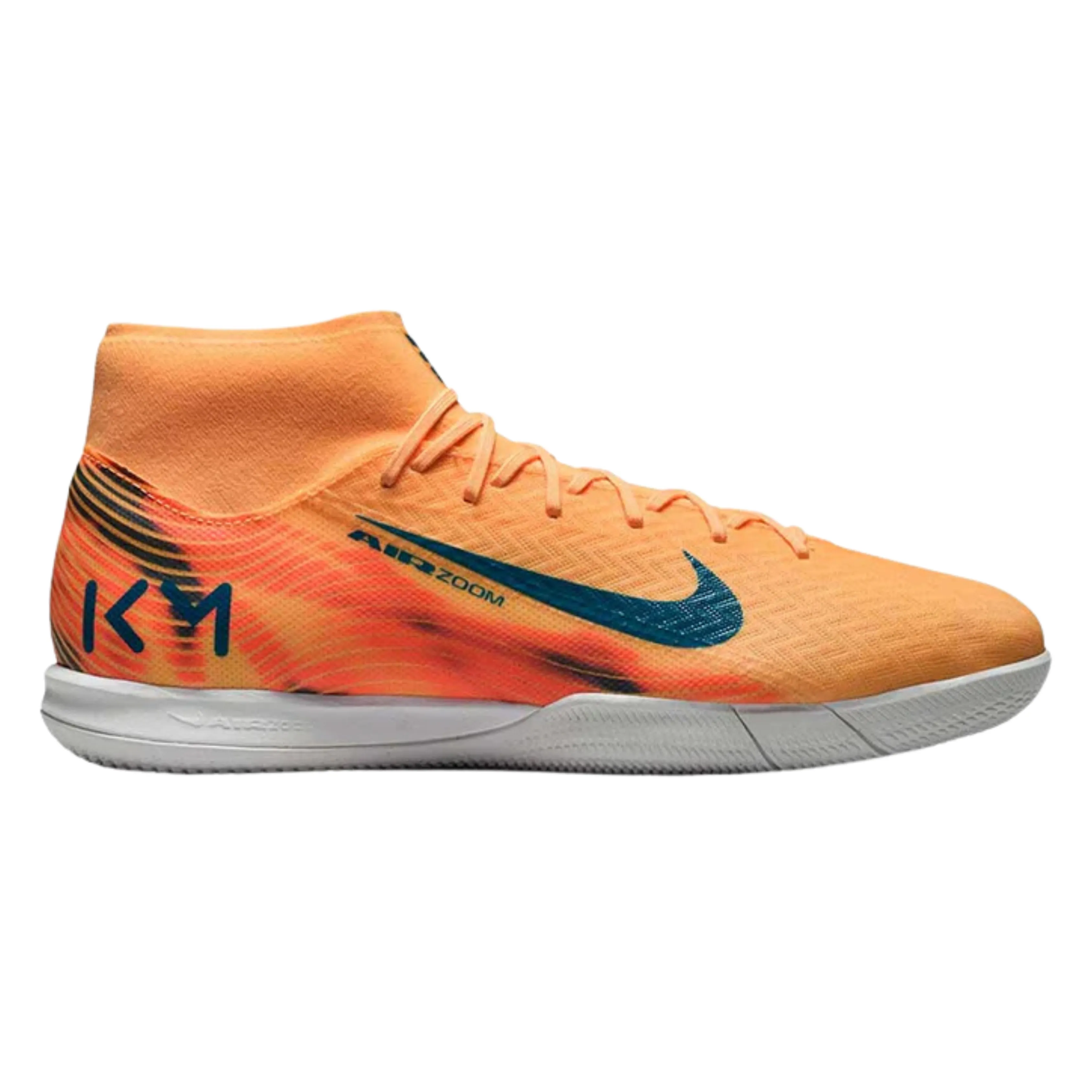 Nike Zoom Superfly 10 Academy KM Indoor Soccer Shoes (Melon Tint/Neo Turq/Igloo) Phantom Gt Elite 3d Fg Soccer Cleats