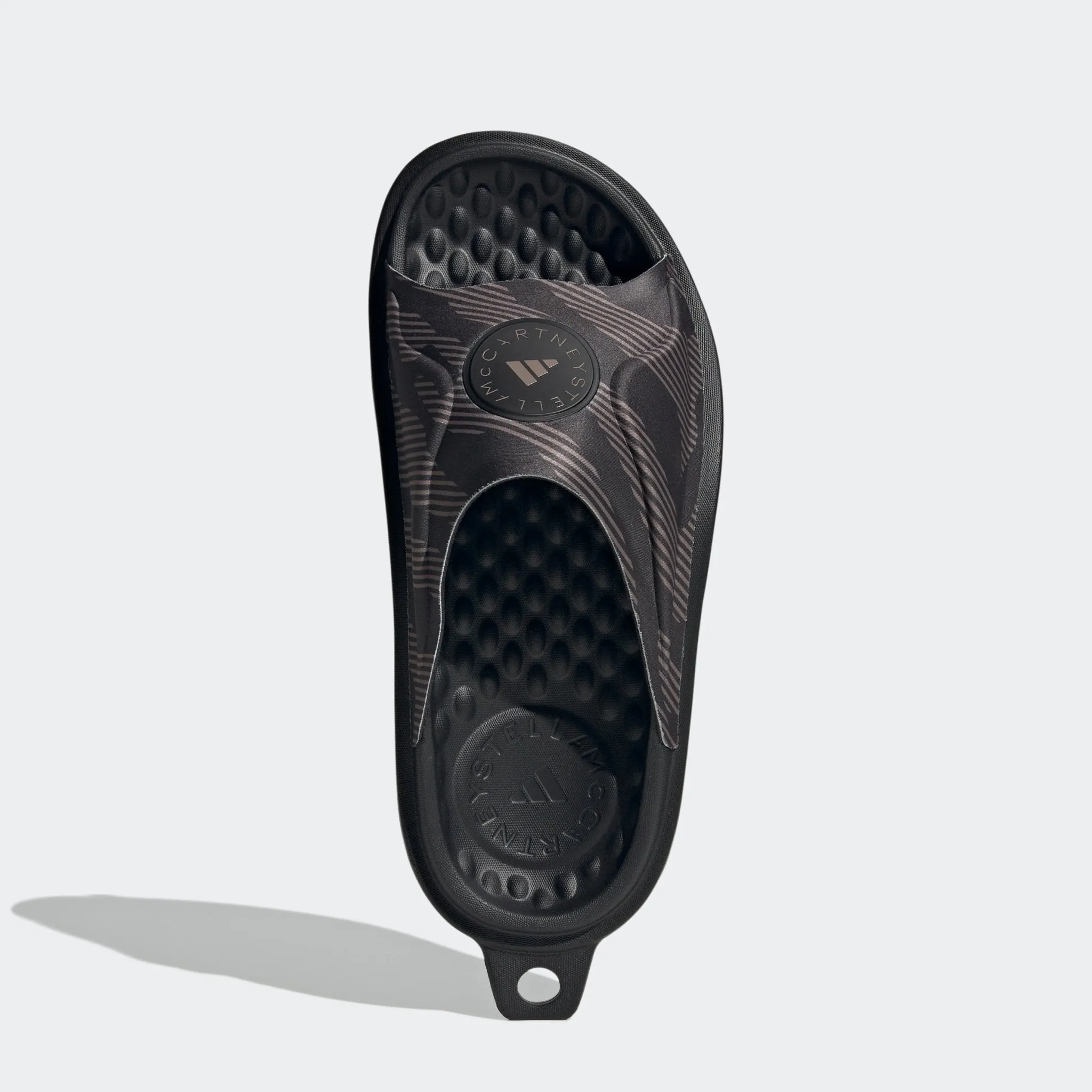 adidas by Stella McCartney Women's Slide Shoes Black/Black/Tech Earth Velcro Soccer Cleats