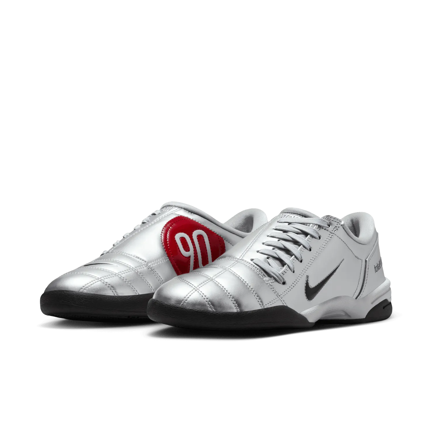 Superfly 9 Soccer Cleats womens nike t90 (metallic silver/black)