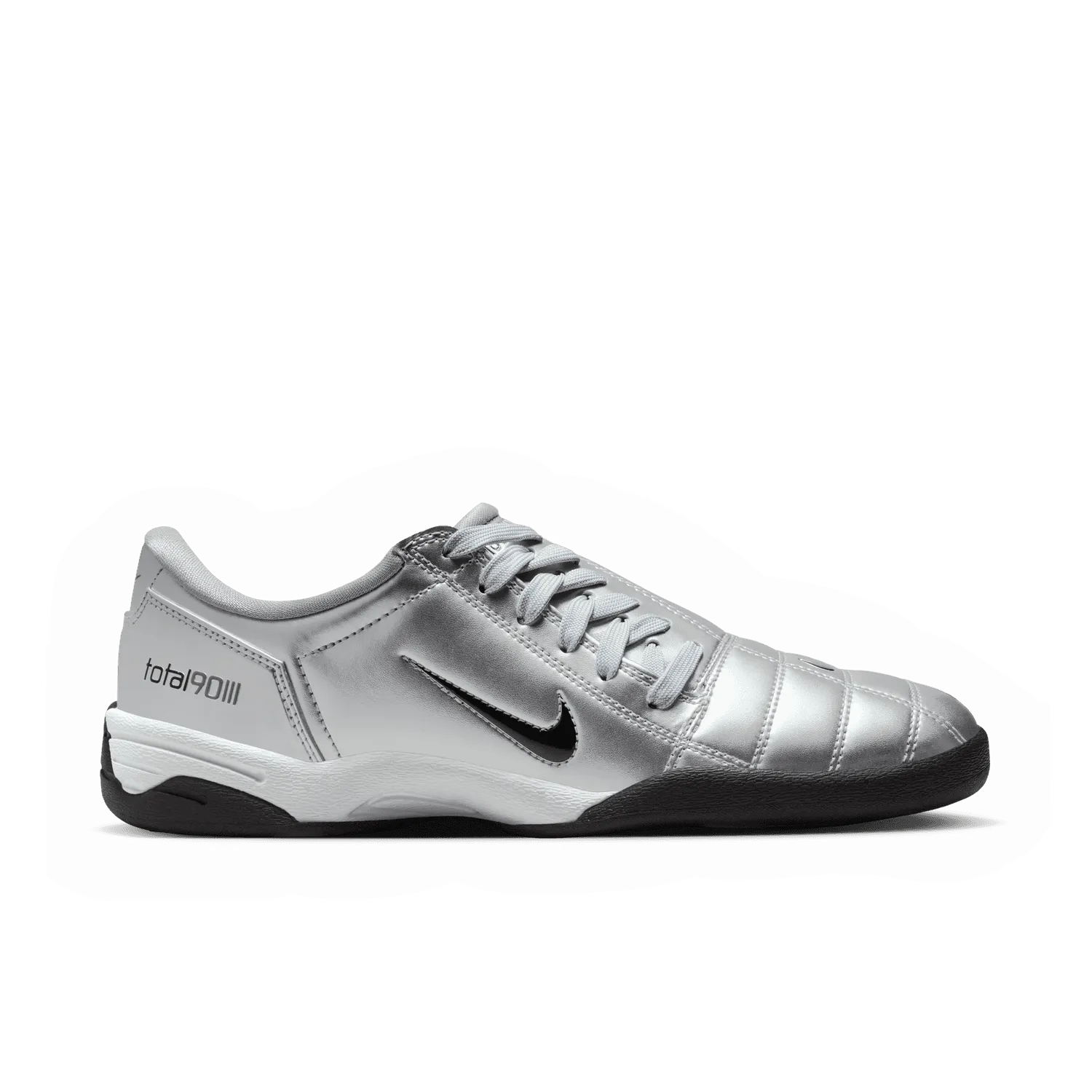 Phantom Academy Soccer Cleats womens nike t90 (metallic silver/black)