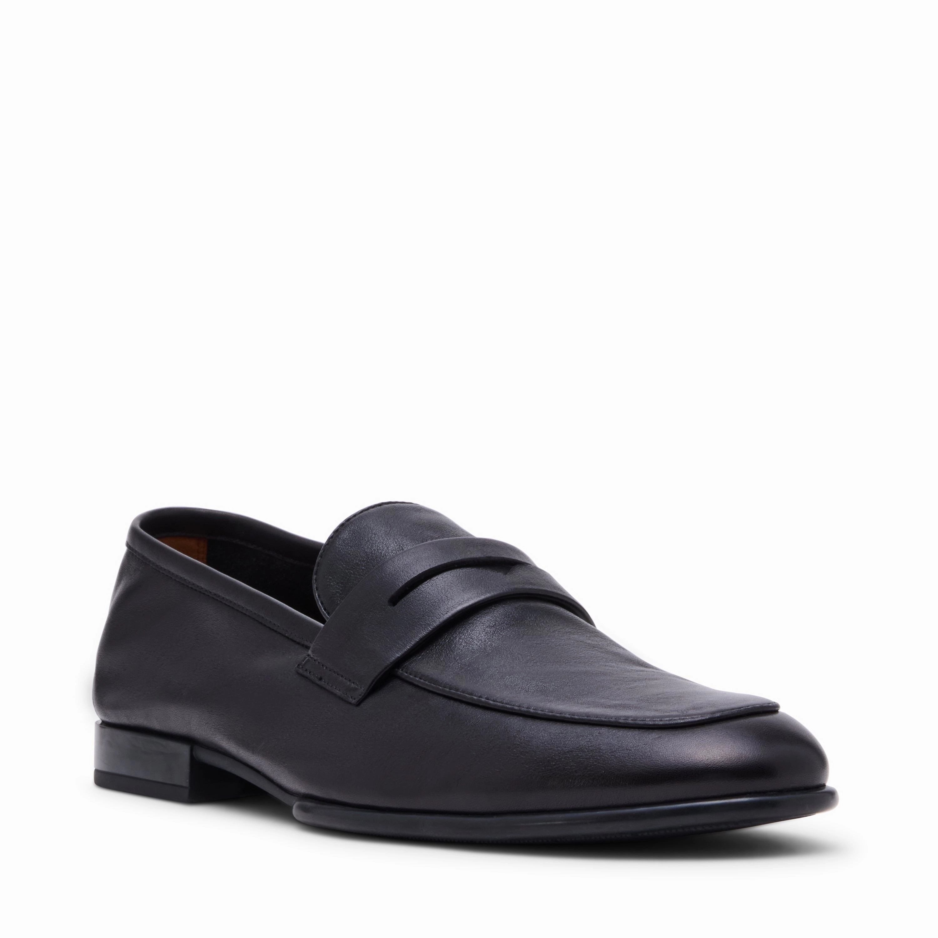Swanson Casual Shoe BLACK LEATHER Loafers Spanish