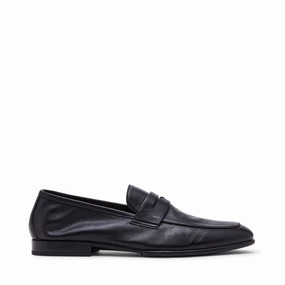 Swanson Casual Shoe BLACK LEATHER Earth Origins Loafers