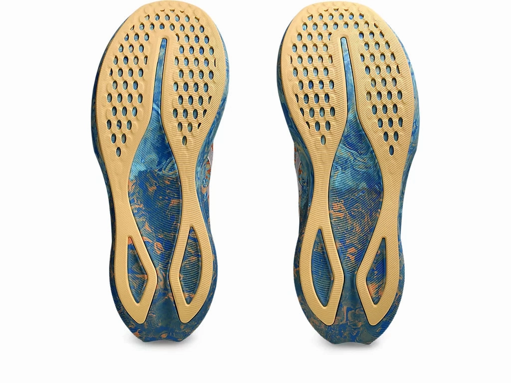 Asics Womens Noosa Tri 16- Nature Blue/ Faded Orange (1012B675-400) Volleyball Asics Shoes