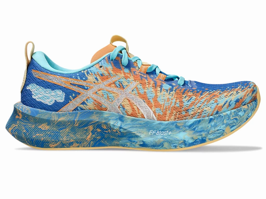 Asics Volleyball High Top Shoes Asics Womens Noosa Tri 16- Nature Blue/ Faded Orange (1012B675-400)