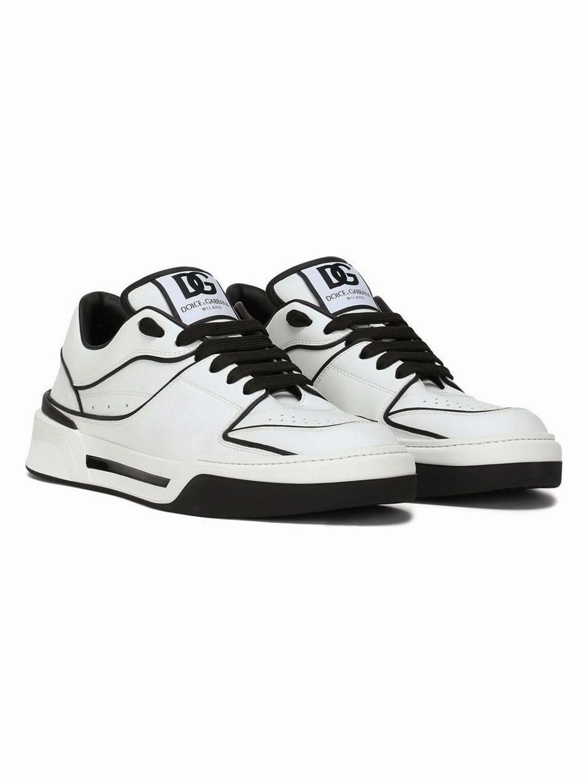 New Balance T410 NEW ROMA WHITE/BLACK LEATHER LOW SNEAKER