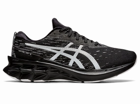 Men's Asics Novablast 2, Black/Pure Silver, 13 2E Wide Asics Sky Elite Volleyball Shoes