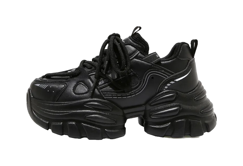 Large Size Casual Shoes Warrior Abrasion Resistant Height Increasing Low top Chunky Sneakers Women's