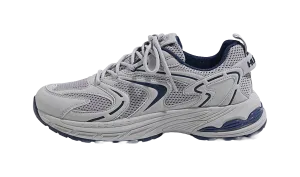 HUANQIU Slip Resistant Low top Chunky Sneakers Men's Gray Waterproof Business Casual Shoes