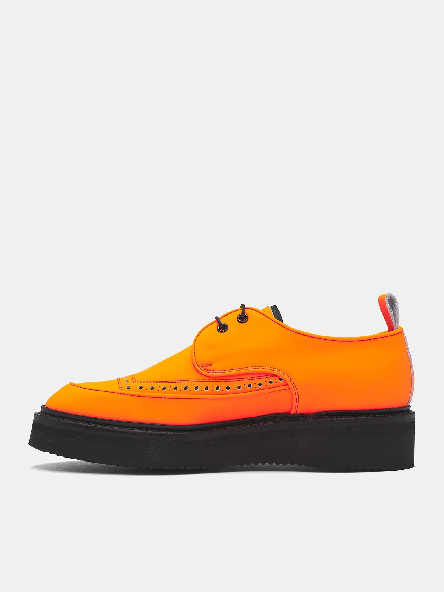 'Tom' Orange Leather Brogue Creepers (TOM-ORANGE) The Tap Oxford