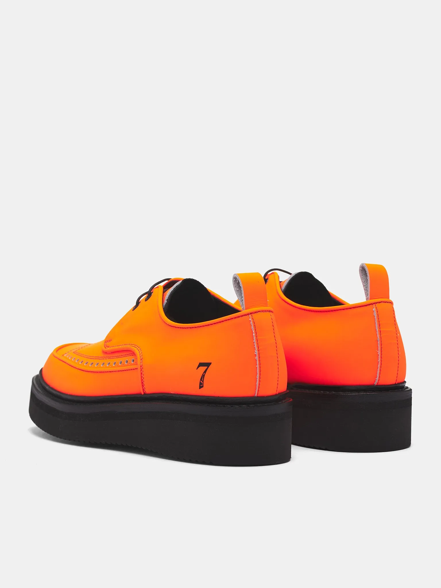 Concourse Oxfords 'Tom' Orange Leather Brogue Creepers (TOM-ORANGE)