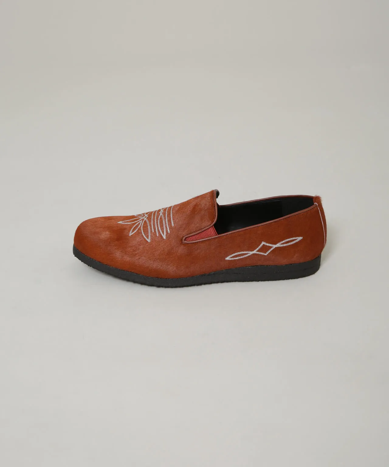 Tomo&Co./ 2 MILES SHOES - hair calf Lace-up Boat Shoe