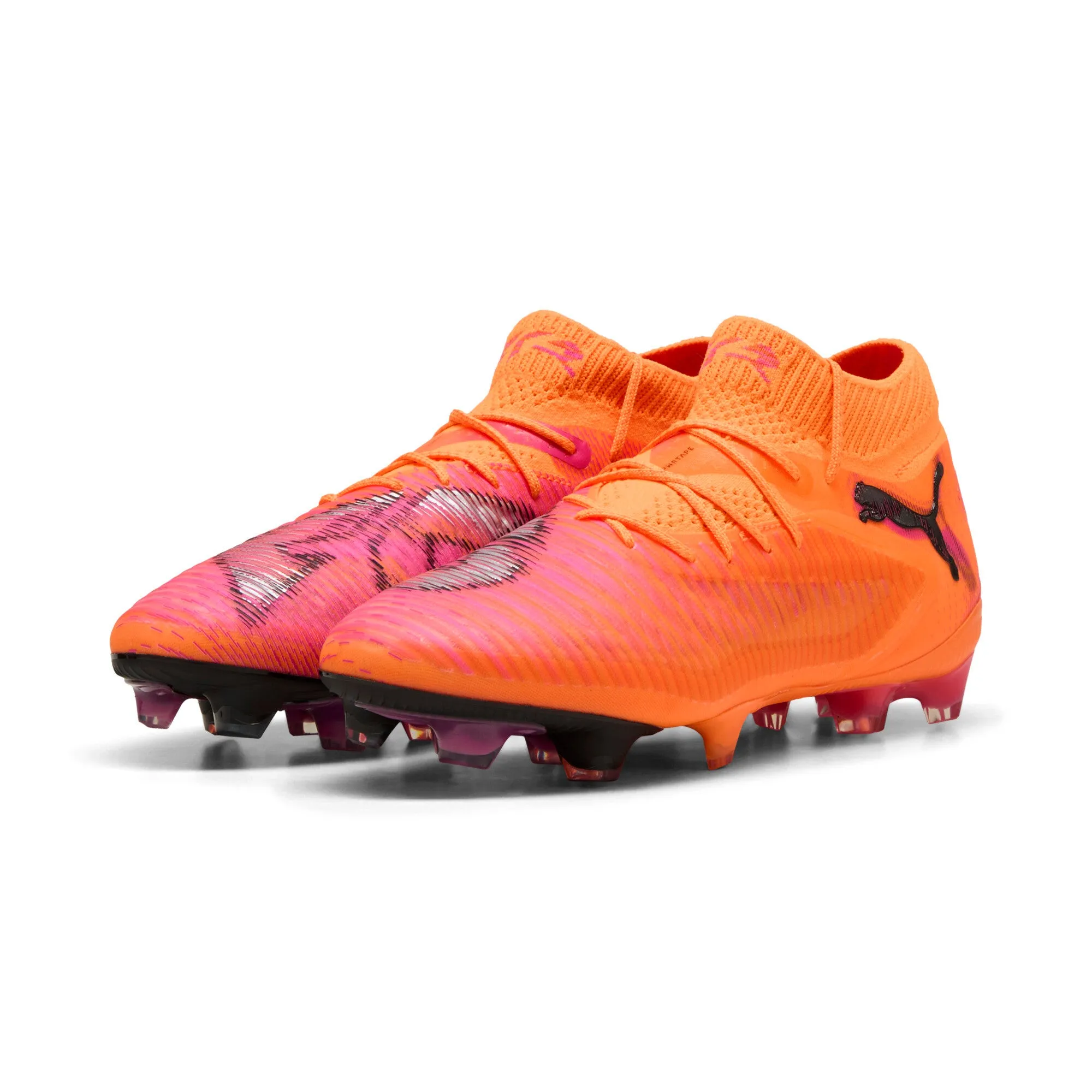 Soccer Cleats Firm Ground PUMA Future 8 Ultimate FG Women's Soccer Cleats - Orange/Black