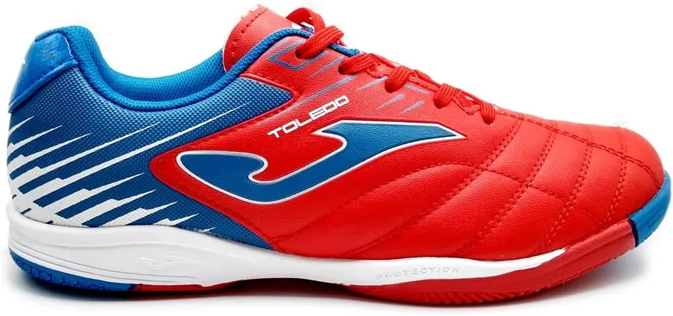 Best Soccer Cleat 2024 Joma Toledo JR 2006 IN Indoor Youth Soccer Shoes - Red/Royal