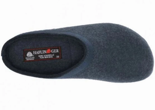 Wing Shoes Slippers Haflinger GZL79 Grizzly Wool Clog CAP BLUE (Uni)