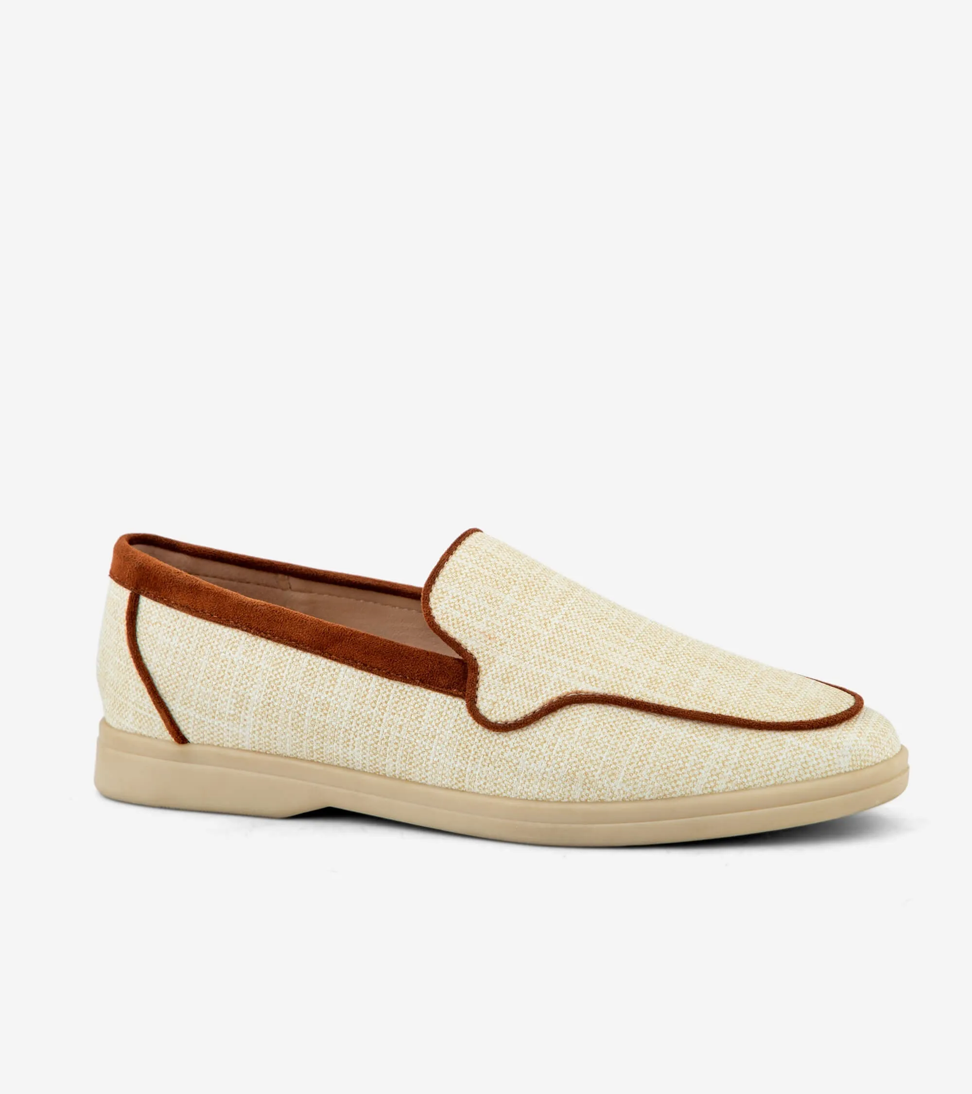 Women's Moccasins US-EL-5351 Woven Oxford Shoes