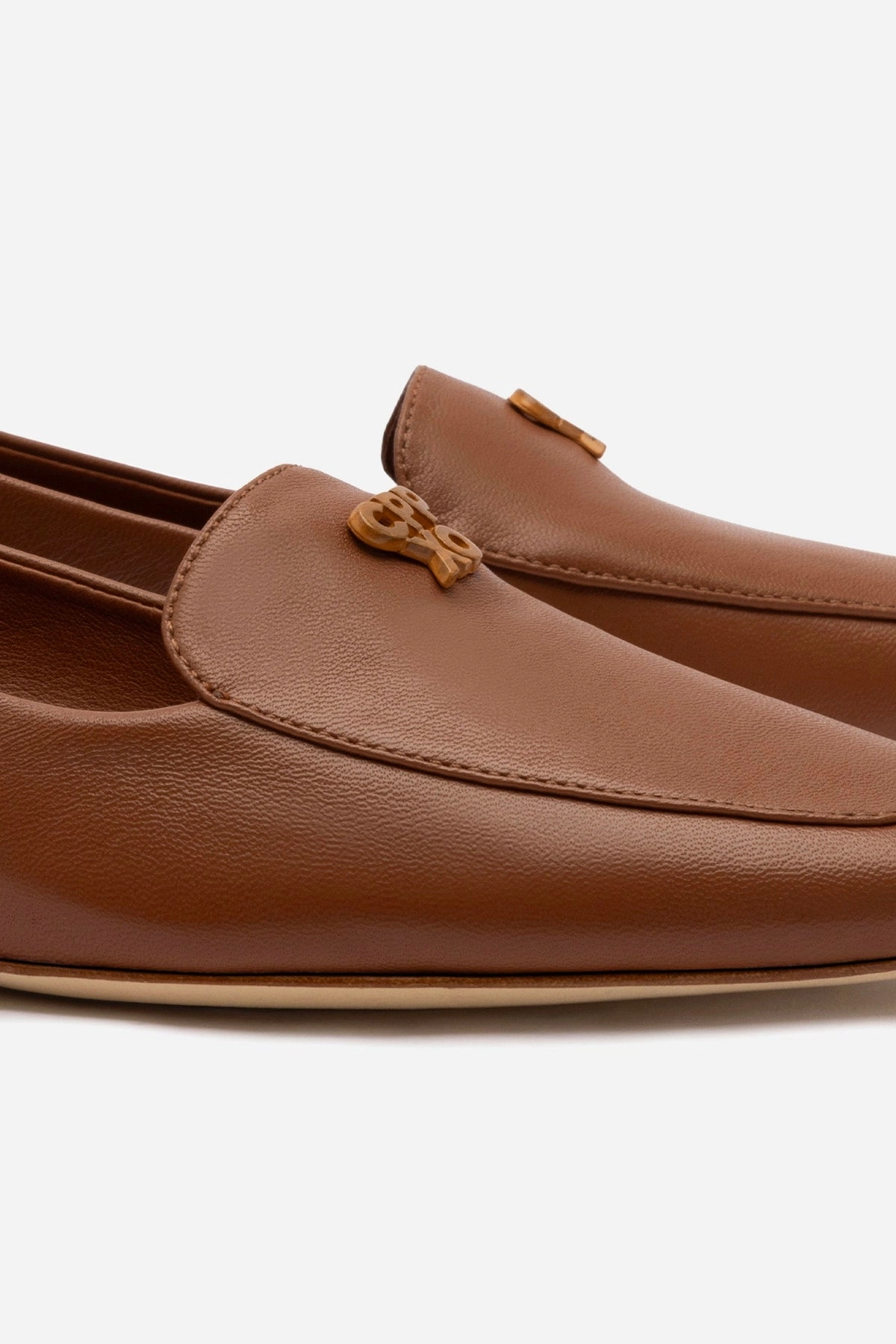 Larroud x CPPXO Loafer In Caramel Leather Caroline Loafers