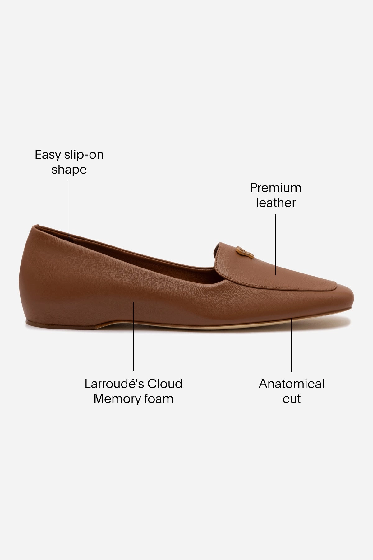 T Bar Loafers Larroud x CPPXO Loafer In Caramel Leather