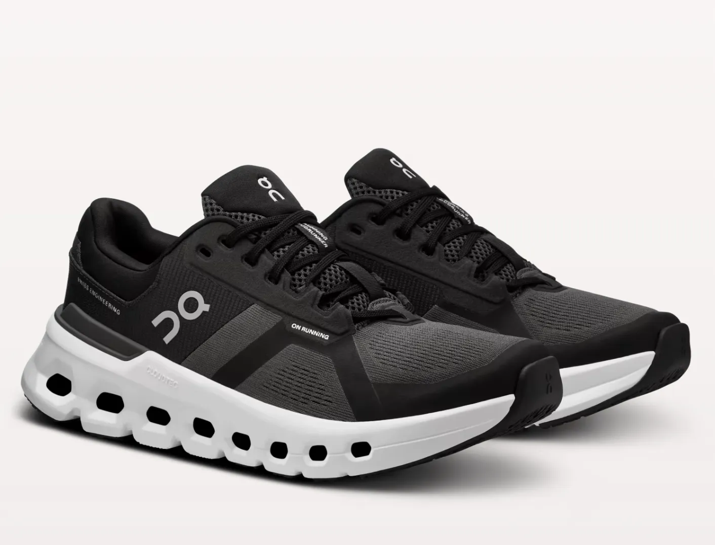 Running With Toe Shoes On Mens Cloudrunner 2 Wide- Eclipse/Black (3ME10320264)