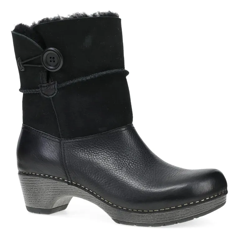 DANSKO LILLITH - BLACK Western Boots Wide Width