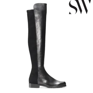 Sw 5050 Leather Boots Low Heel