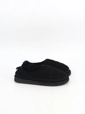 Men's Quilted Slippers,Black Slides Or Flip Flops