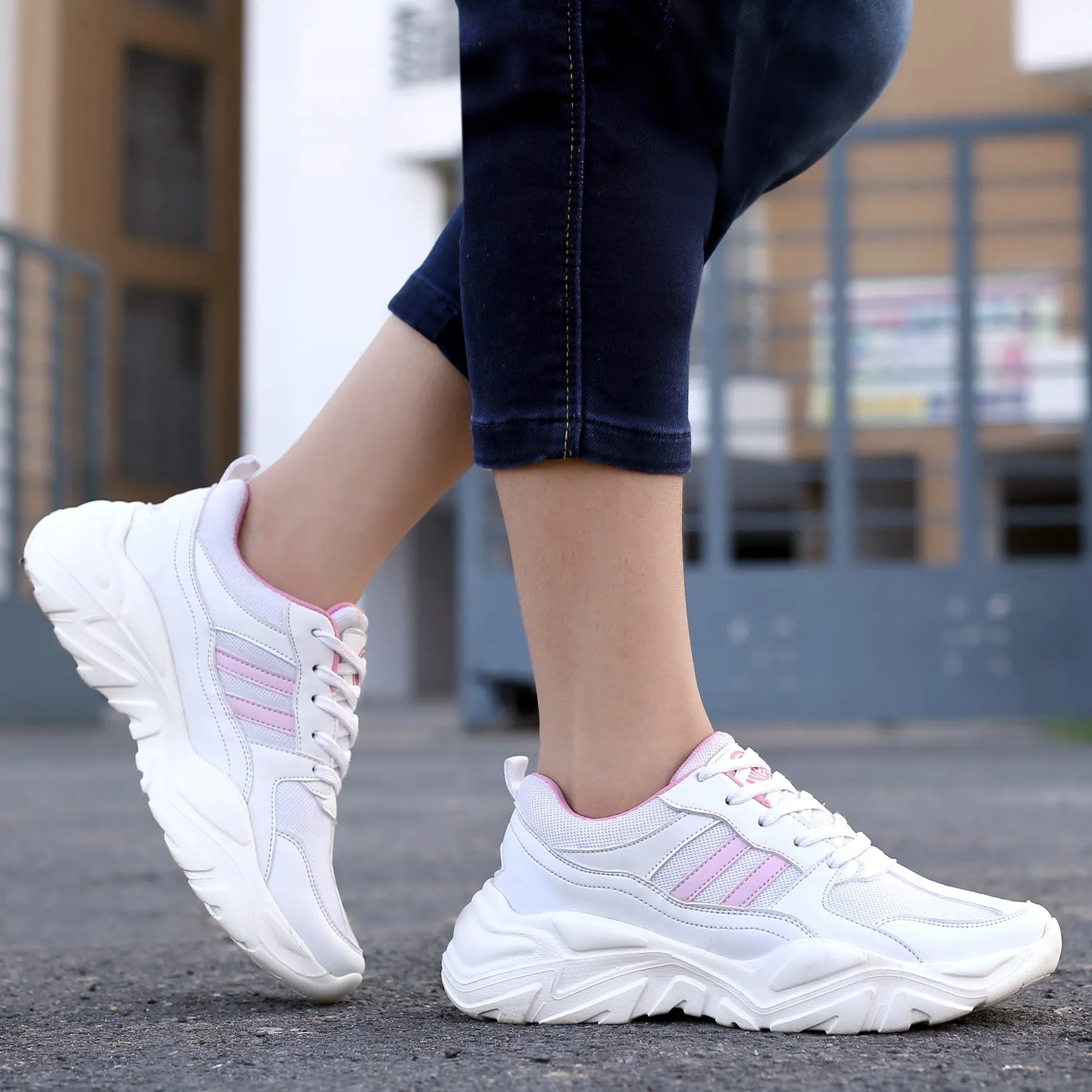 Bacca Bucci DAISY Women Chunky Platform Sneakers Suit Brogues