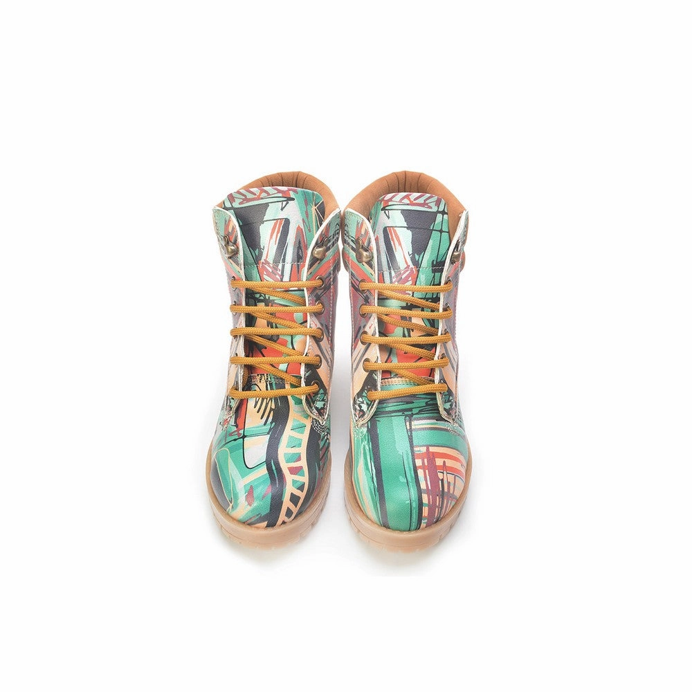 Dark Combat Boots Short Boots WKAT133