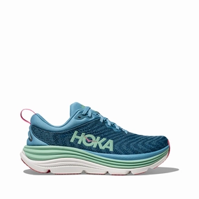 Hoka Women's Gaviota 5 Running Sneaker in Alpine Blue/Jadeite Reviews Reddit