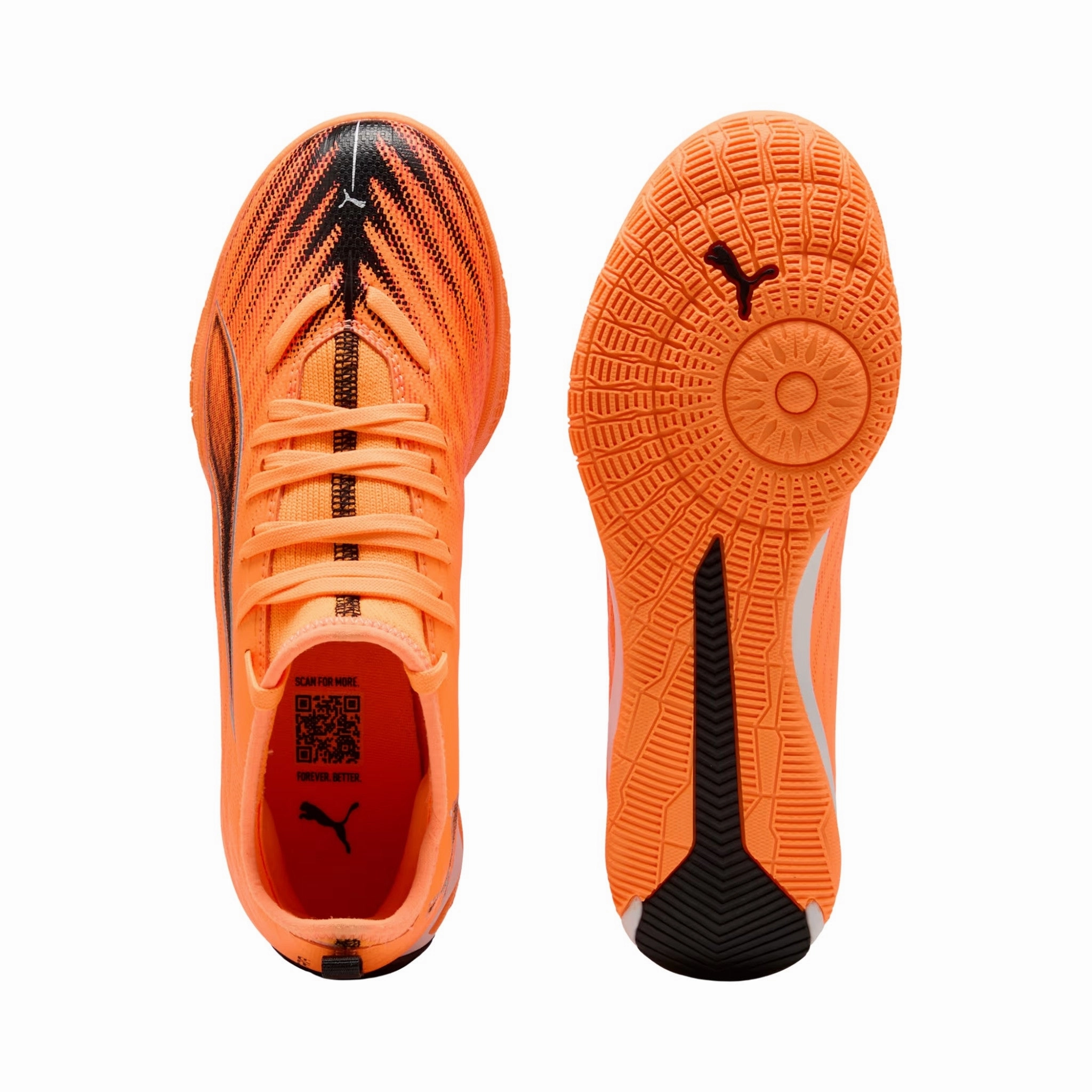 Puma Horchata Shoes Ultra 6 Match Mid-Cut Junior Indoor Soccer Shoes