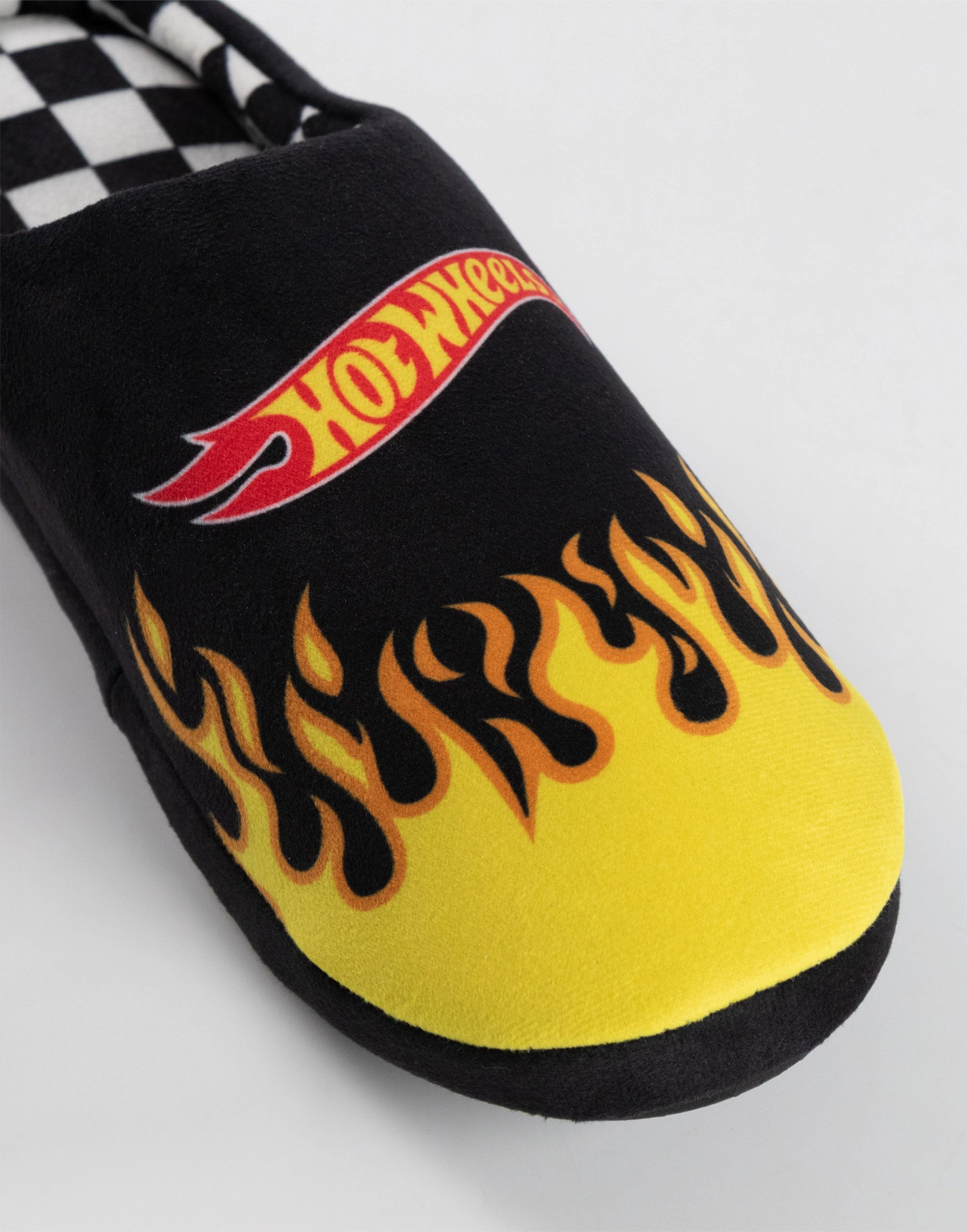 Hot Wheels Mens Black Mule Slippers Burrow Slippers