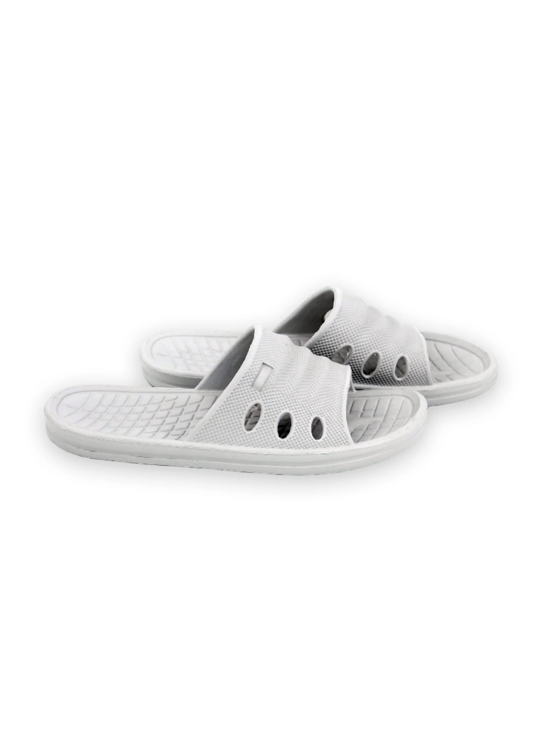 Men's Plain Solid Slippers,Light Grey Pooh Slippers