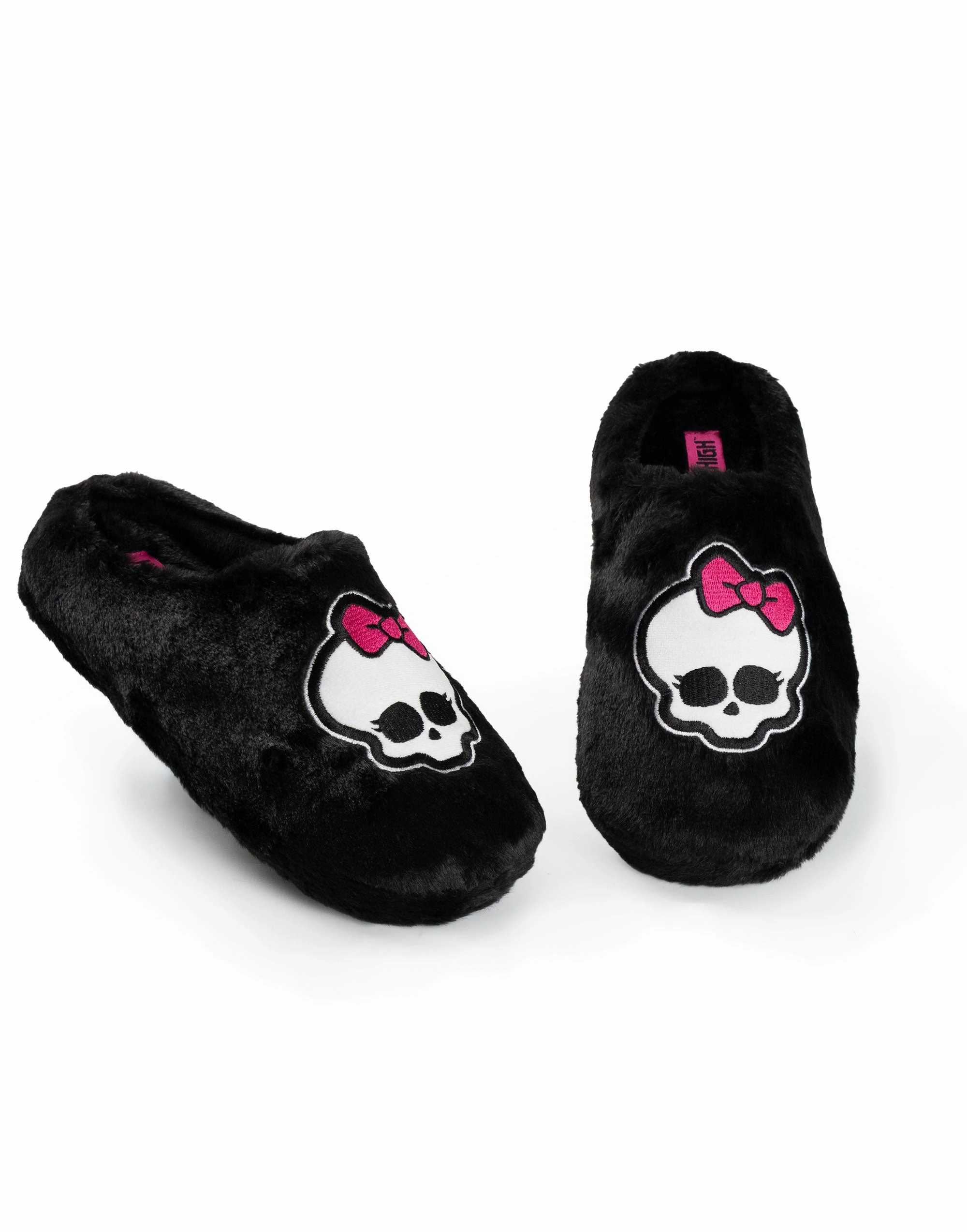 Planters Fasciitis Slippers Monster High Womens Black Mule Slippers