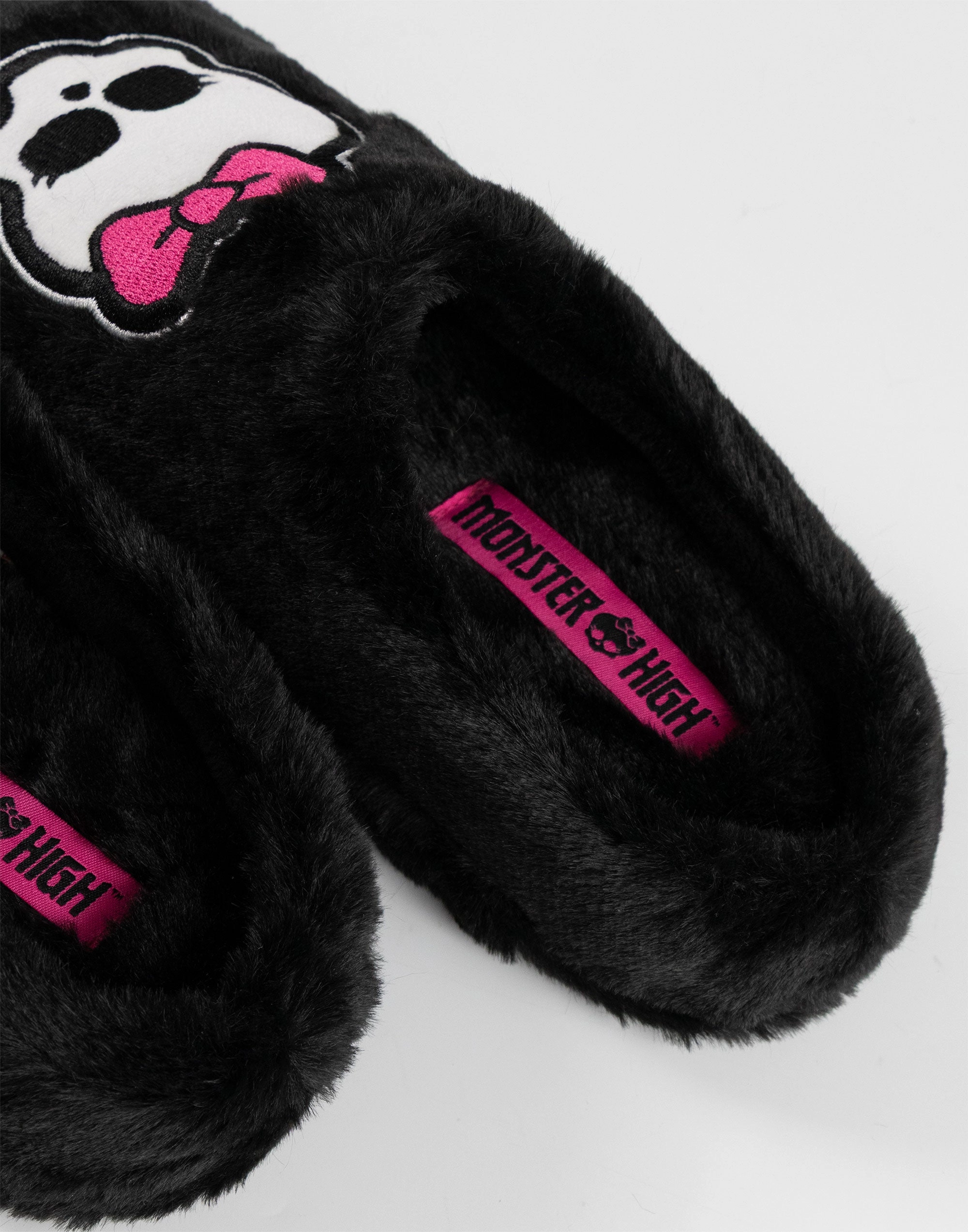 Monster High Womens Black Mule Slippers Slippers Evangelion