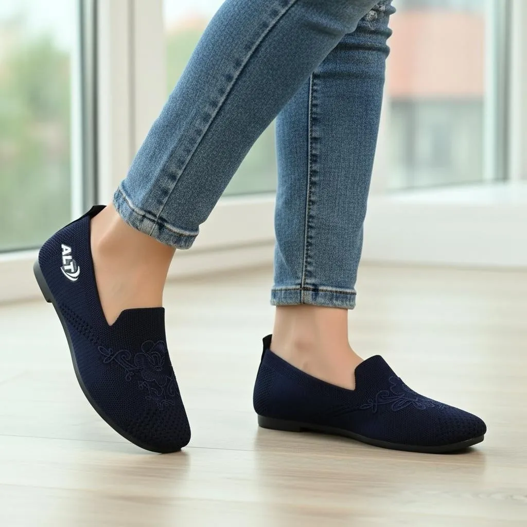 M12153 fabric shoes Oxford Brogue Heels