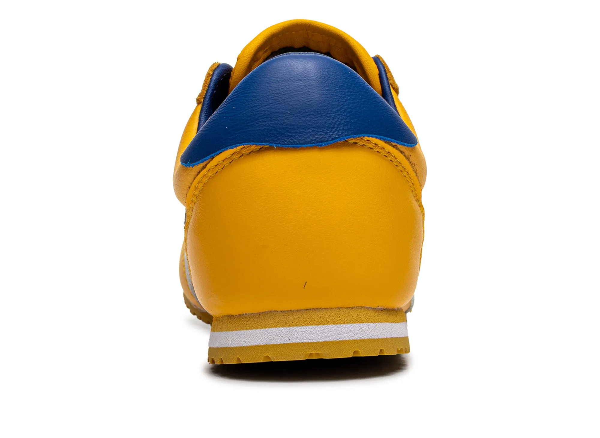 Leather Lace Up High Top Boxing Shoes Vans LX Super Lowpro in Yellow