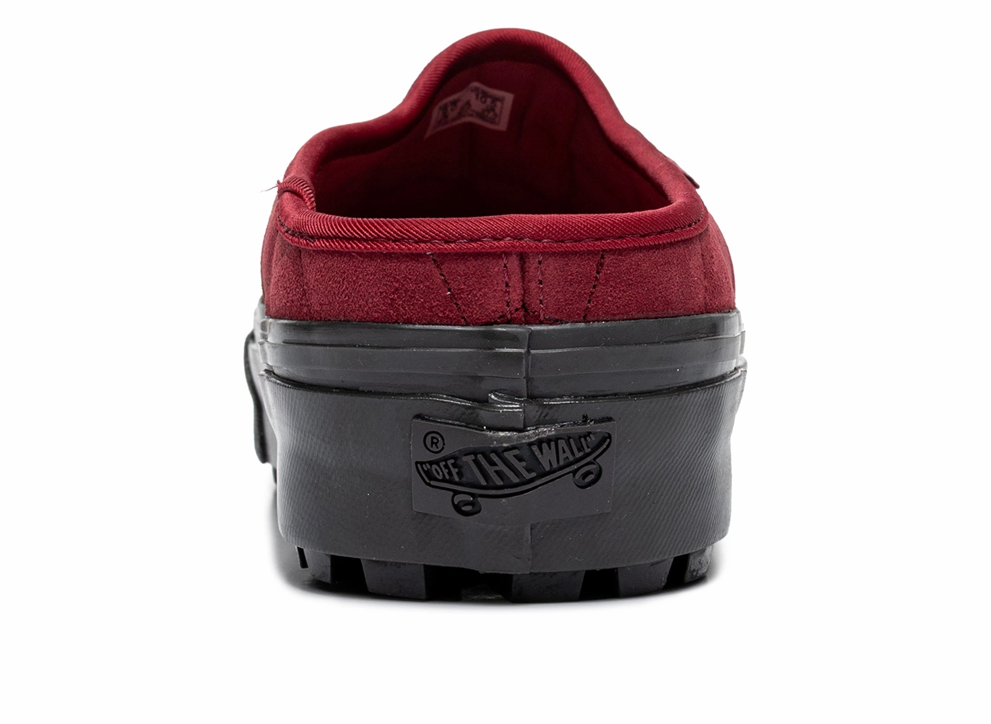 Vans LX Mule Style 17 in Suede Bordeaux Triple Welt Brogues