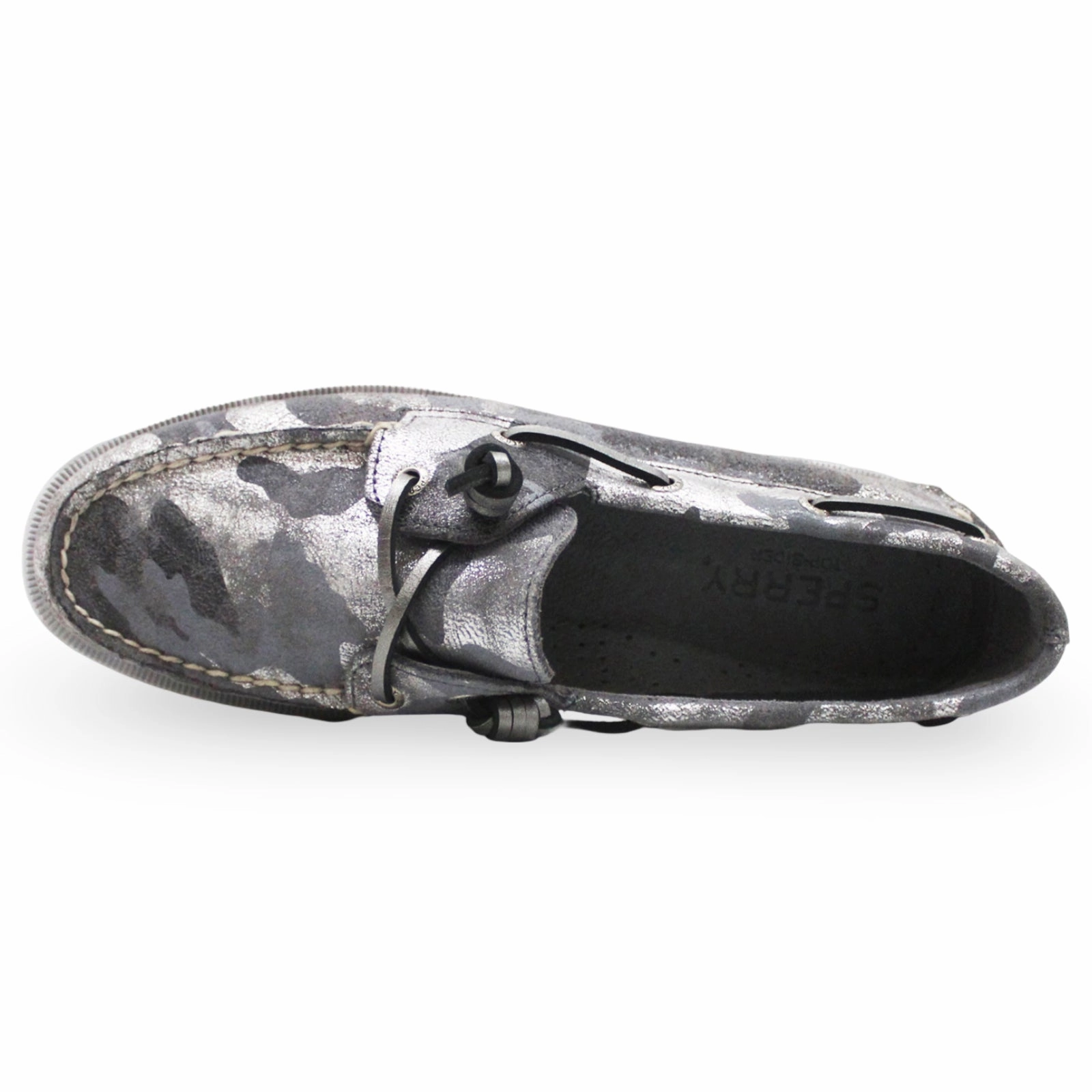 Interlocking G Loafers Sperry Authentic Original Vida Full Grain Leather Women's Boat Camo Grey Multi Shoes