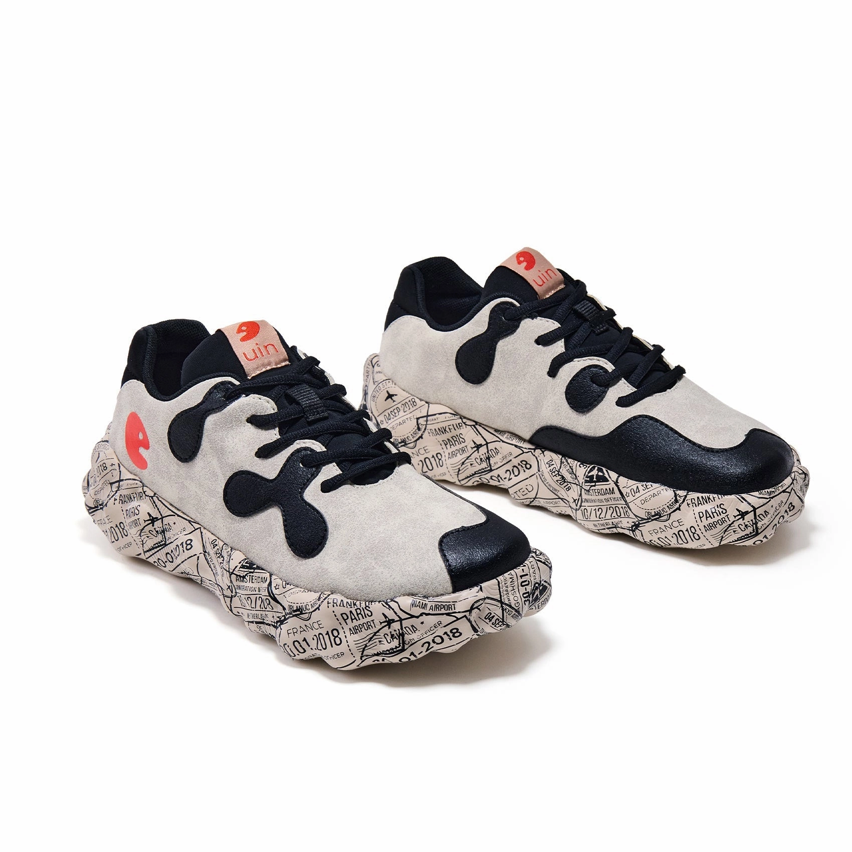 Pattern Brogue Very Dark Gray Figueras I Men