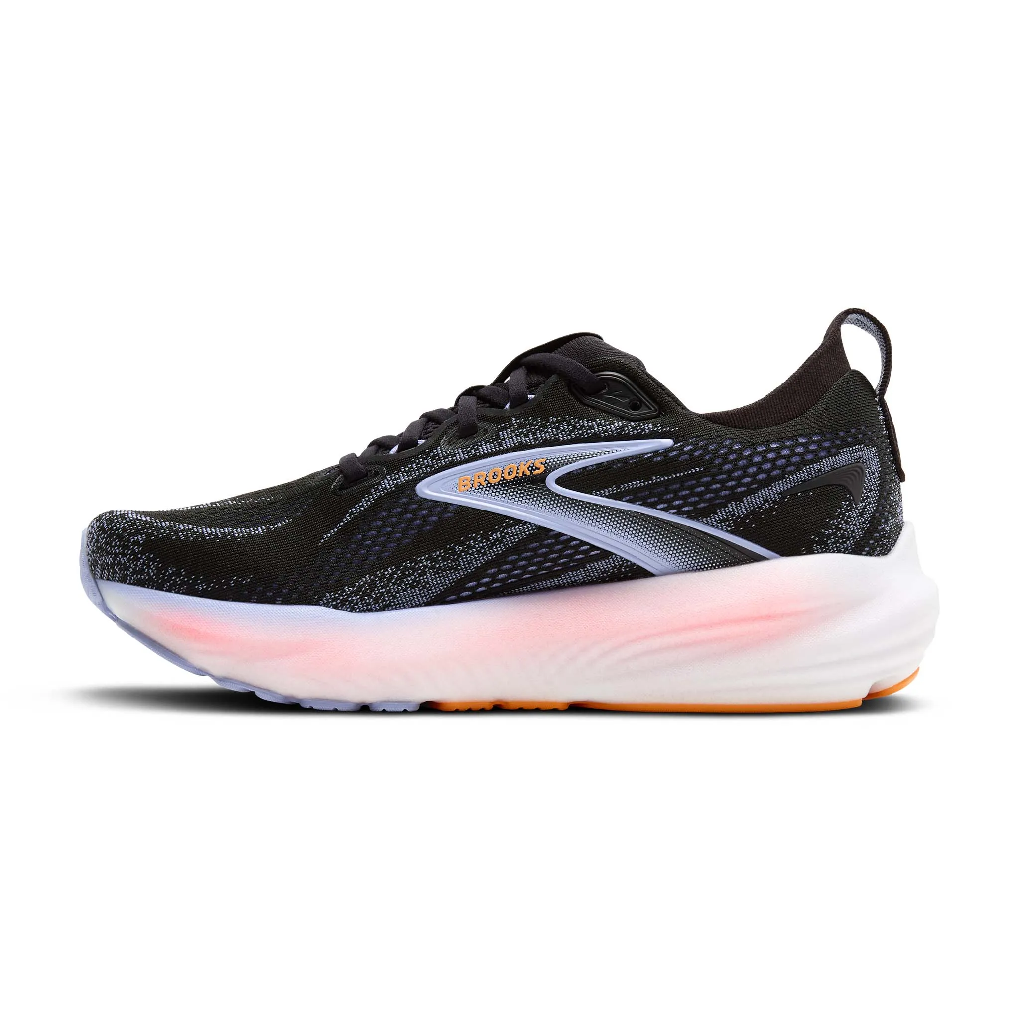 Brooks | Women's Glycerin 22 Running Shoes - Black/Blue Heron/Orange Launch 10 Running Shoe