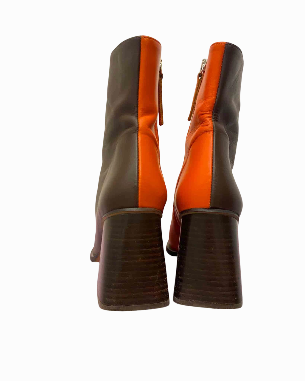 Return Policy Boots Size 39 | Alohas 2 Colour Leather Boots