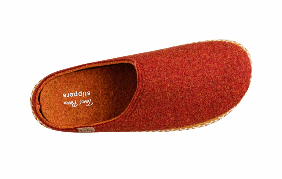 Velvet House Slippers Tp Clog Orange