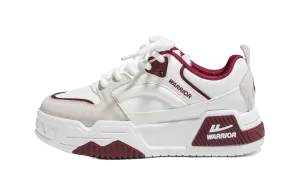 Warrior Low top Skateboard Shoes Unisex White Gray Red Olukai Casual Shoes