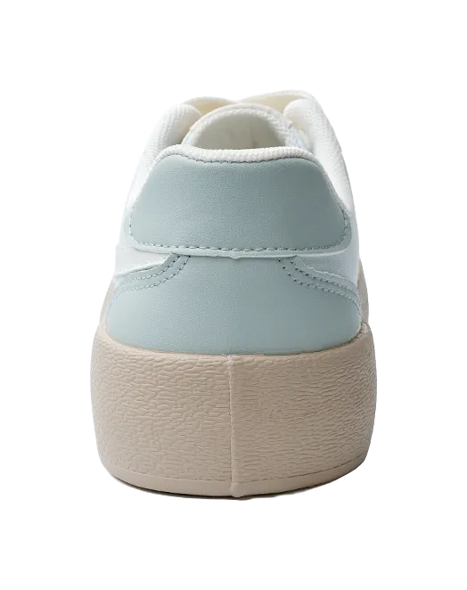 Composite Toe Casual Shoes Warrior Non slip Lightweight Low top Skateboard Shoes Women's Blue Beige