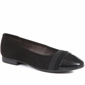 Ballet Flats - JANSP34021 / 321 038 - Black Slides Foam