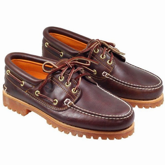 Poos In Boots Movies Timberland Boots Mens 3 Eye Classic Lug Boat Shoe Brown