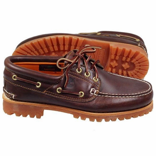 Timberland Boots Mens 3 Eye Classic Lug Boat Shoe Brown Ladies Boots Sale