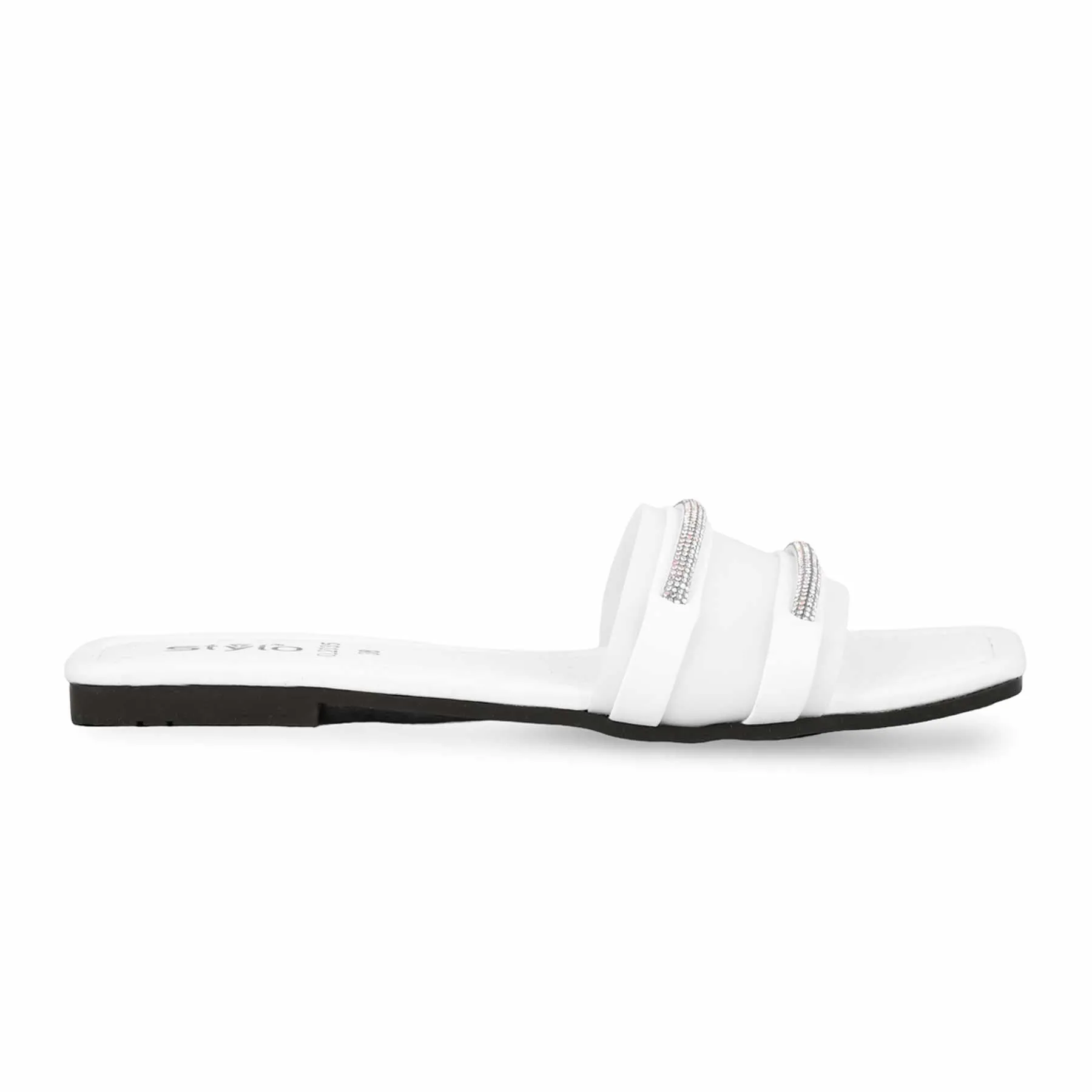 White Casual Slipper CL2035 Echo Slides