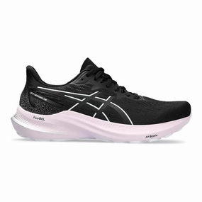 Asics Low Arch Running Shoes Women's Asics GT-2000 12, Black/White, 10 B Medium
