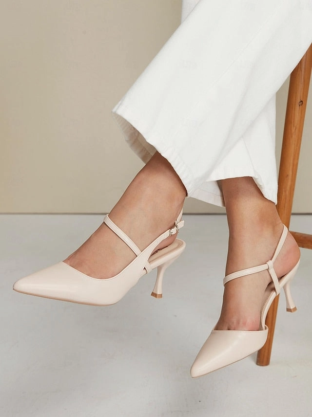 Women's Pumps Slingback Elegant Heel Nude  Kitten New Balance 1906r Silver Metallic With Black And Sea Salt